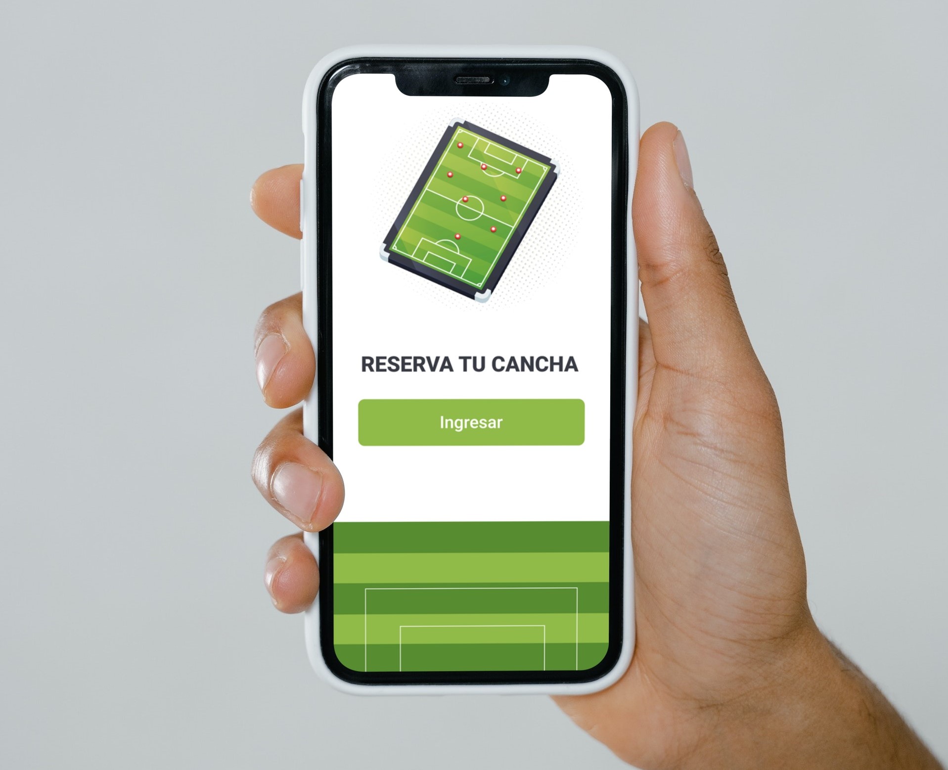 Captura de pantalla de la APP RESERVAS DE CANCHAS