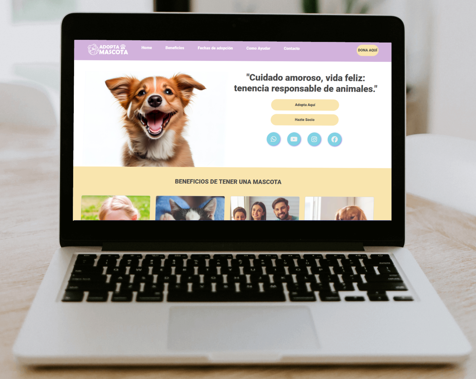 Captura de pantalla de ADOPTA TU MASCOTA